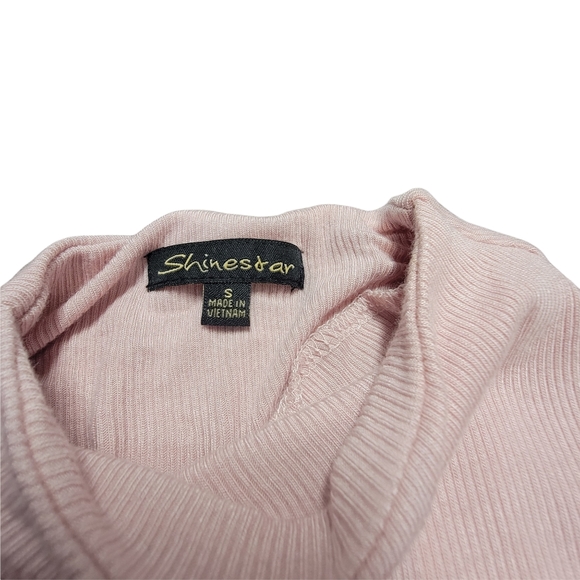 Shinestar pink turtle neck bodysuit.      b3 - Picture 3 of 6